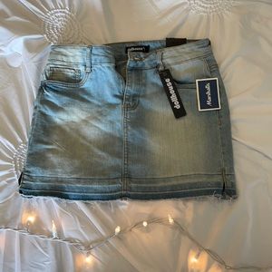 Light Blue Jean Miniskirt